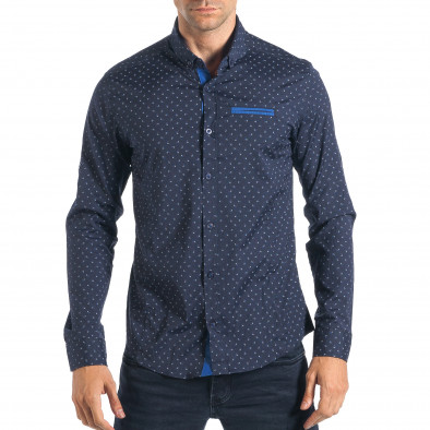 Ανδρικό γαλάζιο πουκάμισο Mario Puzo tsf270917-8 2