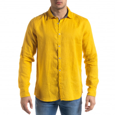 Ανδρικό κίτρινο πουκάμισο RNT23 tr110320-95 2