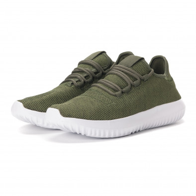 Ανδρικά πράσινα αθλητικά παπούτσια ελαφρύ μοντέλο it020618-1 3