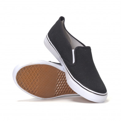 Ανδρικά μαύρα sneakers slip-on  it240418-9 4