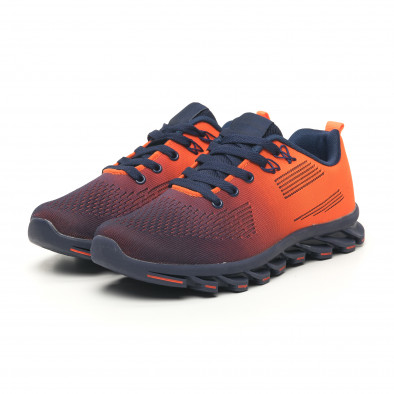 Ανδρικά μπλε-πορτοκαλί αθλητικά παπούτσια Blade it171019-1 3