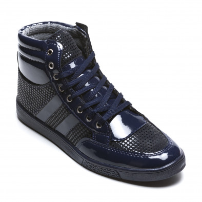 Ανδρικά γαλάζια sneakers Coner il160216-2 3