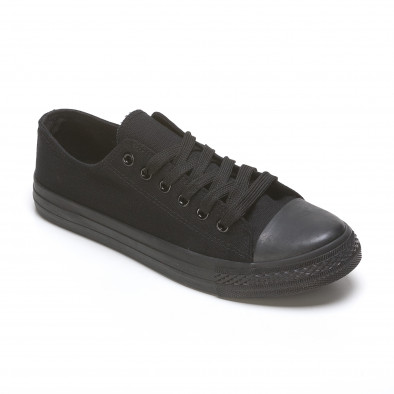 Ανδρικά μαύρα sneakers FM  110416-4 3