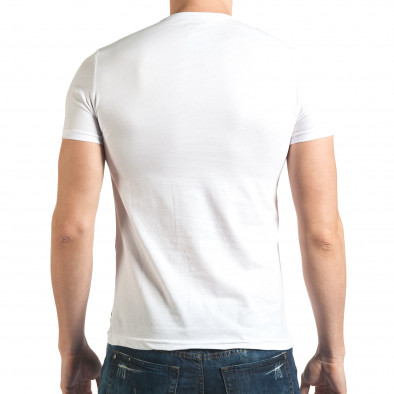 Ανδρική λευκή κοντομάνικη μπλούζα Millionaire il140416-17 3