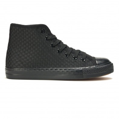 Ανδρικά μαύρα sneakers Bella Comoda it050816-5 2