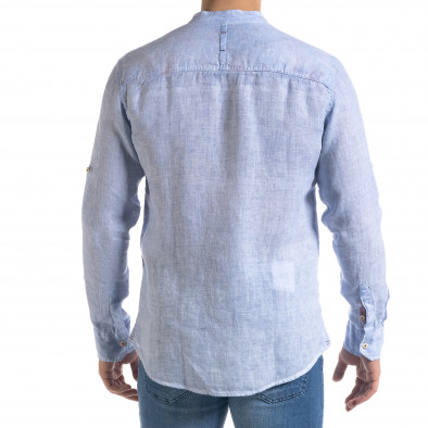 Ανδρικό γαλάζιο πουκάμισο RNT23 tr110320-89 4