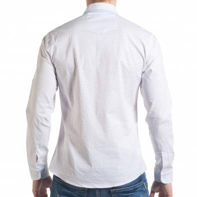 Ανδρικό λευκό πουκάμισο Mario Puzo tsf070217-5 3