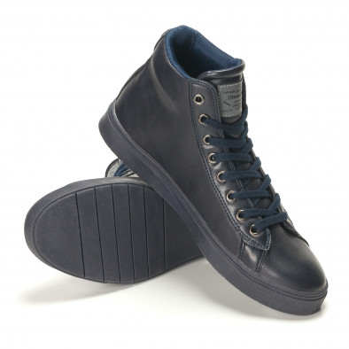 Ανδρικά γαλάζια sneakers Montefiori it141016-22 4