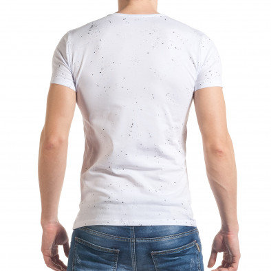 Ανδρική λευκή κοντομάνικη μπλούζα Berto Lucci tsf060217-95 3