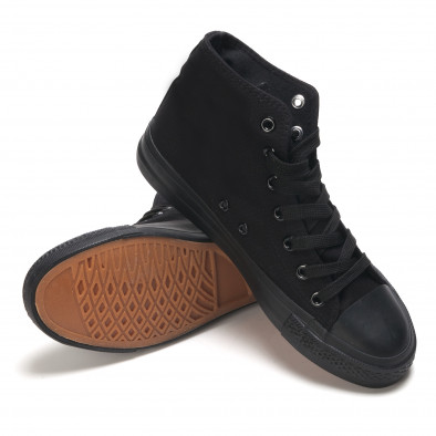 Ανδρικά μαύρα sneakers Mondo Naturale it190516-3 4