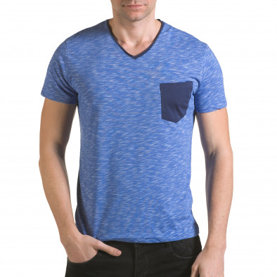 Ανδρική γαλάζια κοντομάνικη μπλούζα Franklin il170216-14 2