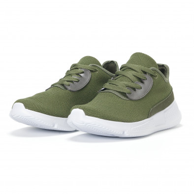 Ανδρικά πράσινα διχτυωτά αθλητικά παπούτσια it160318-16 3