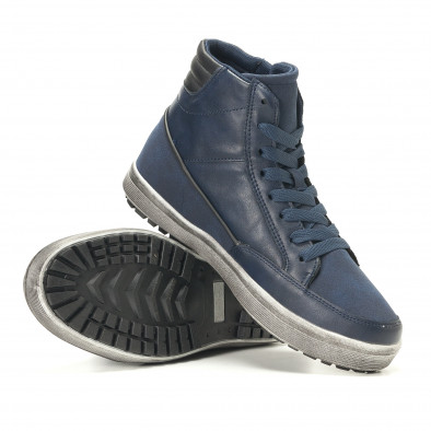 Ανδρικά γαλάζια sneakers Niadi it251017-52 4