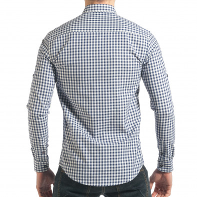 Ανδρικό γαλάζιο πουκάμισο Mario Puzo tsf220218-3 4