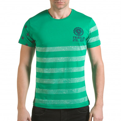 Ανδρική πράσινη κοντομάνικη μπλούζα Franklin il170216-11 2