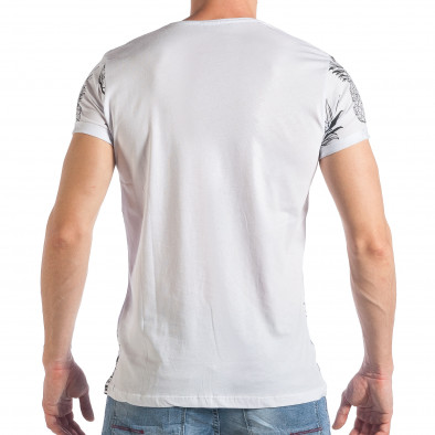 Ανδρική λευκή κοντομάνικη μπλούζα Lagos tsf290318-21 3
