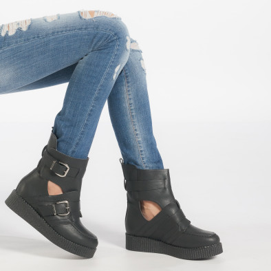 Γυναικεία μαύρα μποτάκια Chasse EAX9965-1 it240118-34 2