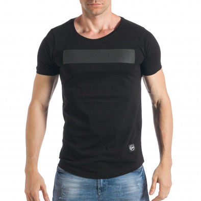 Ανδρική μαύρη κοντομάνικη μπλούζα SAW tsf290318-31 2