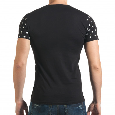 Ανδρική μαύρη κοντομάνικη μπλούζα Lagos il140416-59 3