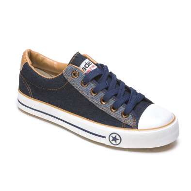 Ανδρικά γαλάζια sneakers Maideng 110416-3 3