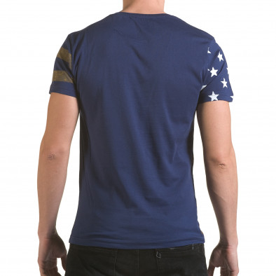 Ανδρική γαλάζια κοντομάνικη μπλούζα Franklin il170216-10 3