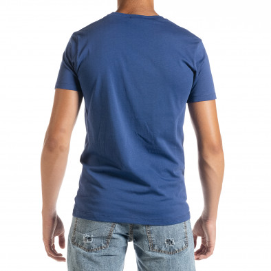 Ανδρική γαλάζια κοντομάνικη μπλούζα D Park it010720-24 3