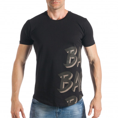 Ανδρική μαύρη κοντομάνικη μπλούζα SAW tsf290318-54 2