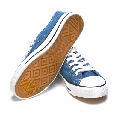 Ανδρικά γαλάζια sneakers Dilen it170315-7 4