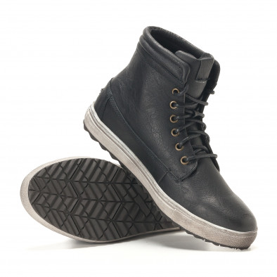 Ανδρικά μαύρα sneakers Gradella it291117-31 4