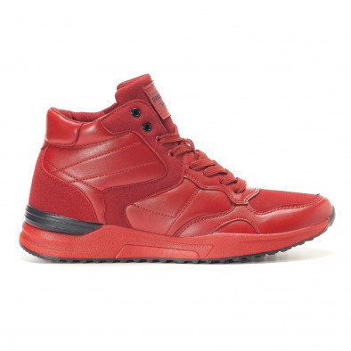 Ανδρικά κόκκινα sneakers Montefiori it291117-27 2