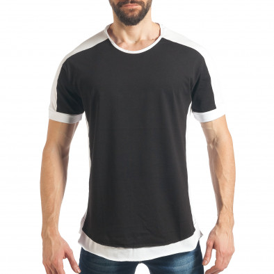 Ανδρική μαύρη κοντομάνικη μπλούζα Black Island tsf020218-32 2