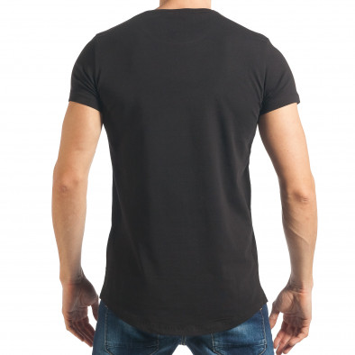Ανδρική μαύρη κοντομάνικη μπλούζα Lagos tsf020218-76 3