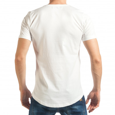 Ανδρική λευκή κοντομάνικη μπλούζα Breezy tsf020218-1 3