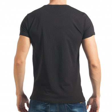 Ανδρική μαύρη κοντομάνικη μπλούζα Lagos tsf020218-75 3