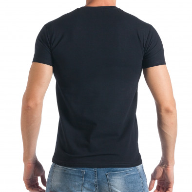 Ανδρική μαύρη κοντομάνικη μπλούζα Frank Martin tsf290318-5 3