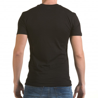 Ανδρική μαύρη κοντομάνικη μπλούζα SAW il170216-42 3