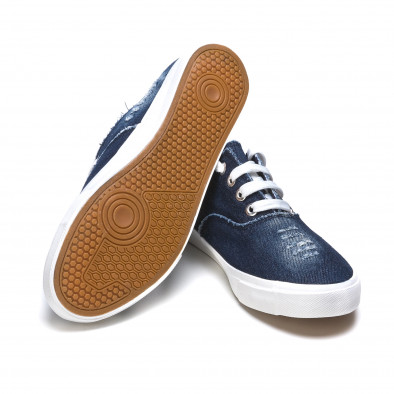 Ανδρικά γαλάζια sneakers Gira Sole It050216-19 4