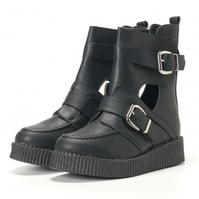 Γυναικεία μαύρα μποτάκια Chasse EAX9965-1 it240118-34 4