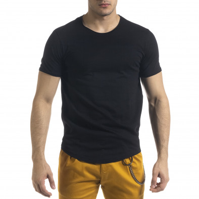 Ανδρική μαύρη κοντομάνικη μπλούζα Clang tr080520-38 2