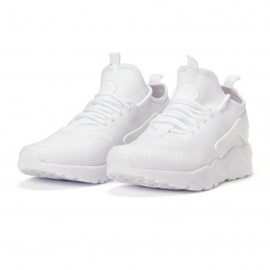 Ανδρικά λευκά υφασμάτινα αθλητικά παπούτσια  it160318-4 3