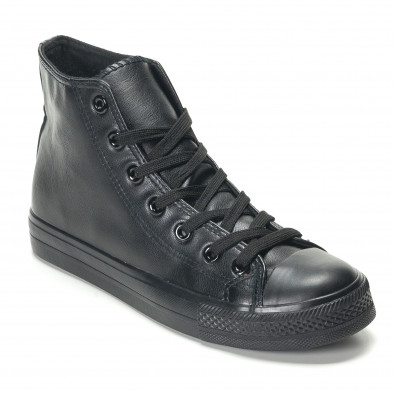 Ανδρικά μαύρα sneakers Bella Comoda it140916-14 3