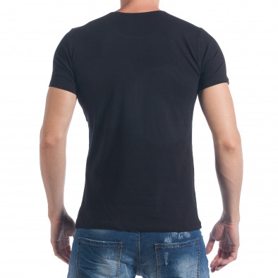 Ανδρική μαύρη κοντομάνικη μπλούζα Berto Lucci tsf020517-11 3