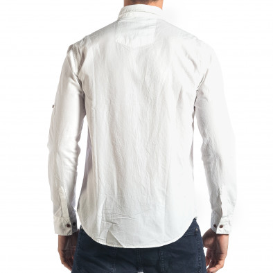 Ανδρικό λευκό πουκάμισο Mario Puzo tsf270917-1 3