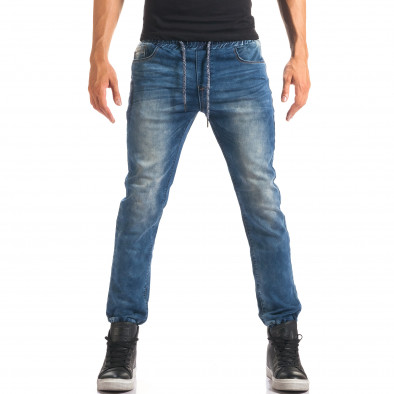 Ανδρικό γαλάζιο τζιν Leeyo Jeans it150816-24 2