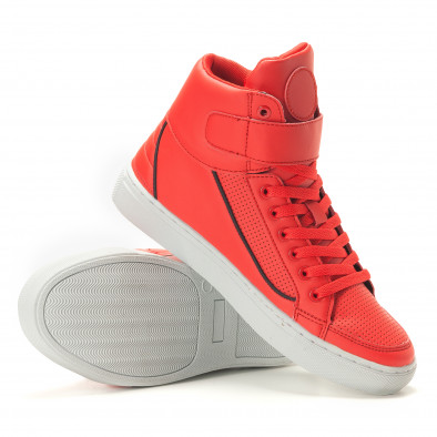 Ανδρικά κόκκινα sneakers Niadi it260117-5 4