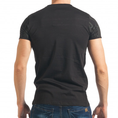 Ανδρική μαύρη κοντομάνικη μπλούζα Lagos tsf020218-64 3