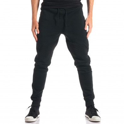 Ανδρικό μαύρο παντελόνι jogger Top Star ca280916-11 2