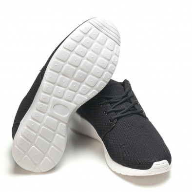 Ανδρικά μαύρα αθλητικά παπούτσια Naban it210416-4 4