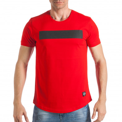 Ανδρική κόκκινη κοντομάνικη μπλούζα SAW tsf290318-33 2
