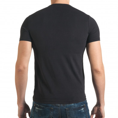 Ανδρική μαύρη κοντομάνικη μπλούζα Millionaire il140416-18 3
